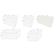 Signature Weave - Holly Modular Sofa Chair Set Furniture Cover Table Storage Box