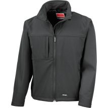 Result Giacca Da Lavoro Classica In Softshell Nero M