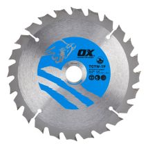 Ox - 165mm Circular Saw Blade (wood, Thin Kerf) 20b 24t Tctw-tf1652024
