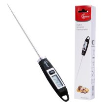 Digitales Bratenthermometer E514 – Temperaturmessung von -50°C bis +200°C – Präzision ± 1°C – ABS-Kunststoff – Schwarz
