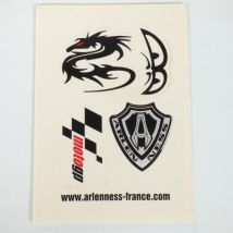 Autocollant Stickers Logo Arlen Ness Dragon Moto Gp Yeux Pour