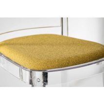 Cuscino Trevira Canvas per sedia Lucienne – 100% Trevira CS – Base in legno di betulla – Colore giallo