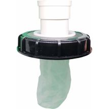 Lling - Filtro De Tapa Ibc De Nailon Lavable Con Tapa Para Depósito De Agua De Lluvia Ibc, 1000 L, Dn 75, Fieltro Punzonado, Negro, 165 Mm