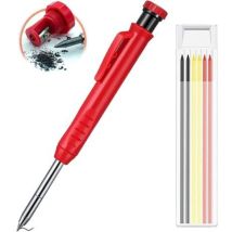 Crayons De Menuisier,ensemble De Crayons De Menuisier,longlife Marqueur Automatique,marqueur De Trou Profond,outil De Marquage Au Crayon De 