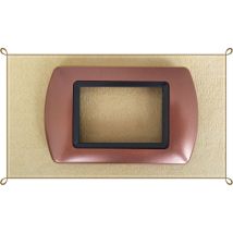 Traesio - Placchette Placche In Abs Compatibili Per Master Modo Colorra Placca Copriprese - Rame -4 Fori - - Trade Shop
