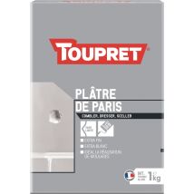 Plâtre De Paris 1kg Séchage Rapide, Finition Lisse - Toupret