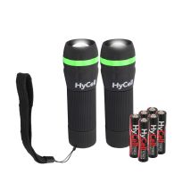Hycell - Mini Led Taschenlampe Zoombar & Fokussierbar Inkl. Aaa Batterien (2stück)