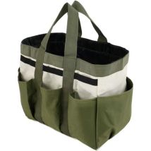Bolsa De Almacenamiento Para Herramientas De Jardín, Con 8 Bolsillos, Resistente, Fabricada En Tela Oxford, Ideal Para Uso En Interiores Y Exteriores.