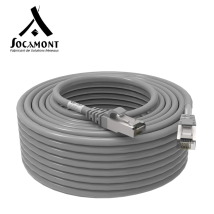 Cordon Rj45 Gris Cat6a Surmoulé Ftp 100 Ohms Lsoh - Longueur - 30 Mètres