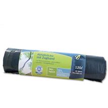 Secolan - Müllsack 70 X 100+5 Cm (b X H) 35μm 120l Polyethylen 100 % Recycelt Schwarz 10 St./pack.