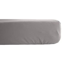 Drap Housse Percale Pur Coton Peigné Longues Fibres 80 Fils/cm² Avec Bonnet De 35 Cm Vent Du Sud - Cendre - 90 X 190 Cm Bonnet De 35 Cm - Cendre -