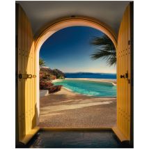 Komar Wandtapete - Santorini - 250 X 200 Cm - Vlies Digitaldruck - Mediterran