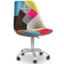 Gta - Sedia Da Ufficio Girevole - Tappezzeria Patchwork - Simona Multicolore