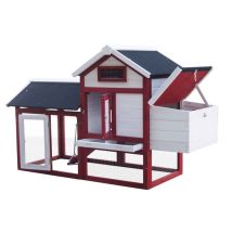 Foresta - Casetta Per Galline Pollaio In Legno Bicolore 152x62