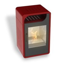 Stufa A Bioetanolo Fiammetta Statica Junior 2500w Riscaldamento 25mq Bordeaux