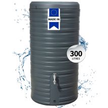 Garantia Nordic 2in1 Récupérateur D'Eau De Pluie 300 L, Gris Graphite Avec Bac De Plantation
