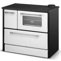Divina Fire - Cucina A Legna Stufa 9 Kw Bianca Beatrice L87xp51xh79 Ecodesign