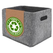 Cesta De Almacenamiento Plegable - 32x26x23 Caja Almacenaje Estanteria Fieltro