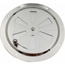 Rundes Lüftungsgitter (125 Mm) – Edelstahl 316 – Verstellbare Lüftungsöffnung – Kompatibel Mit Heizungs- Und Lüftungsanlagen