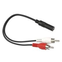 S-impuls Audio-adapterkabel, Cinch/klinke 3,5 Mm, 0,2 M