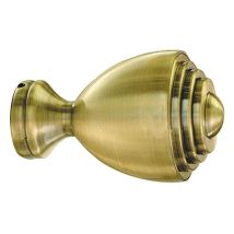 Terminale in zirconio 28 mm – Coppa bronzo antico – Design elegante per tende