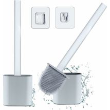 Ahlsen Escobilla De Baño Con Hechizo Mágico (pack De 2) - Escobilla De Baño De Silicona Con Mango Largo De Plástico Antideslizante Y Set Mágico De 
