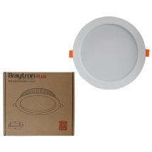 Braytron - 18w Led Panel Faton Einbaustrahler Spot Einbauleuchte Ø170mm Warmweiß 3000k 1800 Lumen Deckenleuchte Deckenlampe Rund