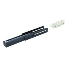 HELM – SmartStop FG 80 – Einzugsdämpfer für Schiebetüren – max. Flügelgewicht 80 kg – 224 mm – Kunststoff – grau