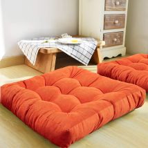 Cuscino Da Pavimento, Cuscino Da Seduta Quadrato Trapuntato In Velluto A Coste Spesso, Cuscino Da Meditazione Tatami, Cuscino Da Pavimento Per Yoga, 