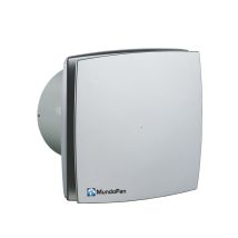 Mundofan - Extractor De Baño Decorativo Plata Mate Aludecor-mu Plata 100mm Plata 100mm