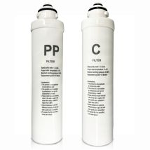 Rosmmel – Pack de recambio de 2 filtros de sedimento y carbón activado para Osmopur Zero – Filtración de agua de calidad