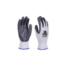 3l Internacional - Paq. 12 Guantes Nylon Nitrilo Gris Ecoflex Extragrande T.10