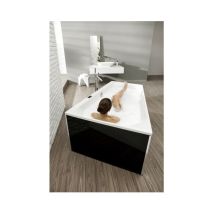 Bañera Trapezoidal Thasos 1500 X 1000 X 490 Mm, Versión Izquierda Blanco Hoesch