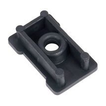 FERRAMENTA1.COM – Fuß für U-Profilregale – 600 x 300 x 240 mm – Geformter Kunststoff – Einfache Installation – Stabilität für Regale