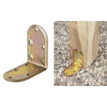 Aldeghi Luigi Spa - 50pz Piastra Angolare In Acciaio Tropicalizzato Art. 971 Mm. 60x60 Mm