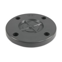 Mega Blindflansch Pvc-u Dn80 Din Flansch 16 Bar, Grau