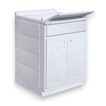 Mobile Lavatoio In Polipropilene Pp Bianco A Due Ante Modello Top Line Dim: L=62cm P=53cm H=87cm - 2 Ante Trioplast