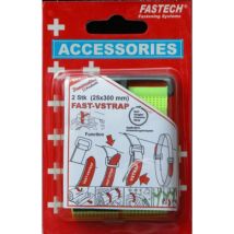 688-777 Nastro A Strappo Con Fibbia Lato Morbido E Lato Rigido (l X L) 300 Mm X 25 Mm Giallo 2 Pz. - Fastech