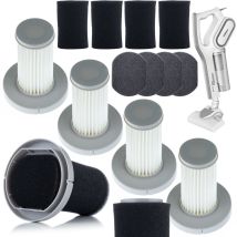 Set Filtri (4x Filtro Principale + 4x Schiuma) Per Aspirapolvere Deerma Dx700 Dx700s
