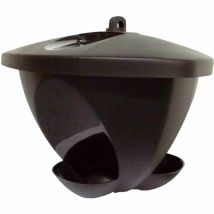 Vogelfutterhaus 4l Schwarz Maße: Ø 29 Cm, Kunststoff