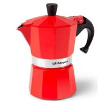 Orbegozo - Mibricotienda Cafetera Aluminio 3 Tazas Kfr 340 Roja Ref 17927