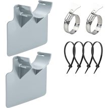 Naxunnn - 2 Pool Hose Holders, For Pipes From 30 Mm To 38 Mm, Resistant To Breaks, Cracks, Punctures, Compatible With Intex And Bestway Swimming Pools