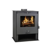 Estufa de leña 707 EcoDesign – 18 kW – Potencia máxima: 18 kW – Rendimiento: 77% – Salida de humos: Ø 150 mm – Peso: 92,5 kg