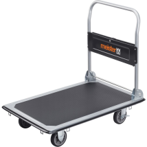 Meister 8985540 - Plataforma De Carga Plegable, Negro Y Plateado