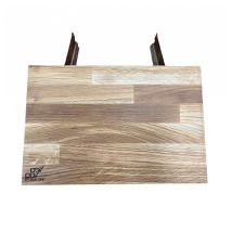 Deinwerk - Anstecktisch Aus Corten/eiche Für Steckfass Grilfass Feuertisch Feuerstelle