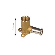 Henco - Racor De Compresión Multicapa Hembra 20 X 1/2 De Latón - 2p-2004