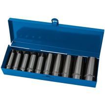 Draper Expert 38369 - Set Di Chiavi A Bussola Metriche Hi-torq, Attacco Quadro Da 1/2", 10 Pezzi, Colore: Nero