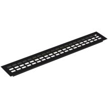 Solido - Lüftungsgitter Abluftgitter Möbelbeschlag 800x 100 Mm Aluminium Schwarz Eloxiert