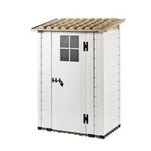 Garofalo - Tuscany Evo 4' X 2'6' 100 Plastic Garden Storage Shed Single Door