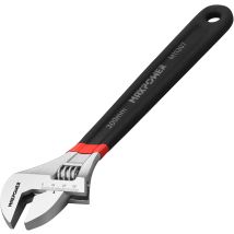Maxpower Adjustable Spanner 300mm, Adjustable Wrench Shifter Spanners With Soft Grip And Dual Scale Sae And Metric